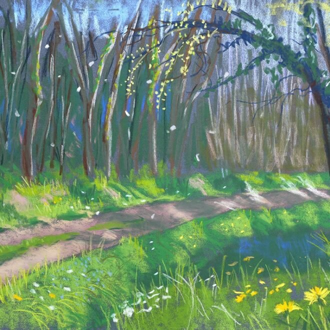 ombres au pastel sec