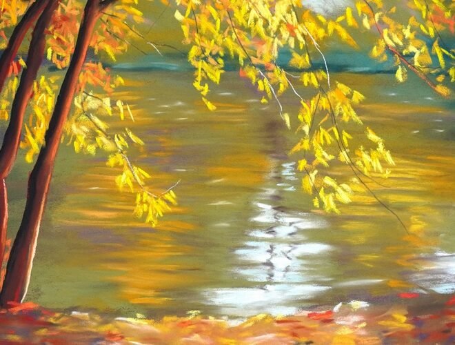 Peindre l’automne aux pastels secs