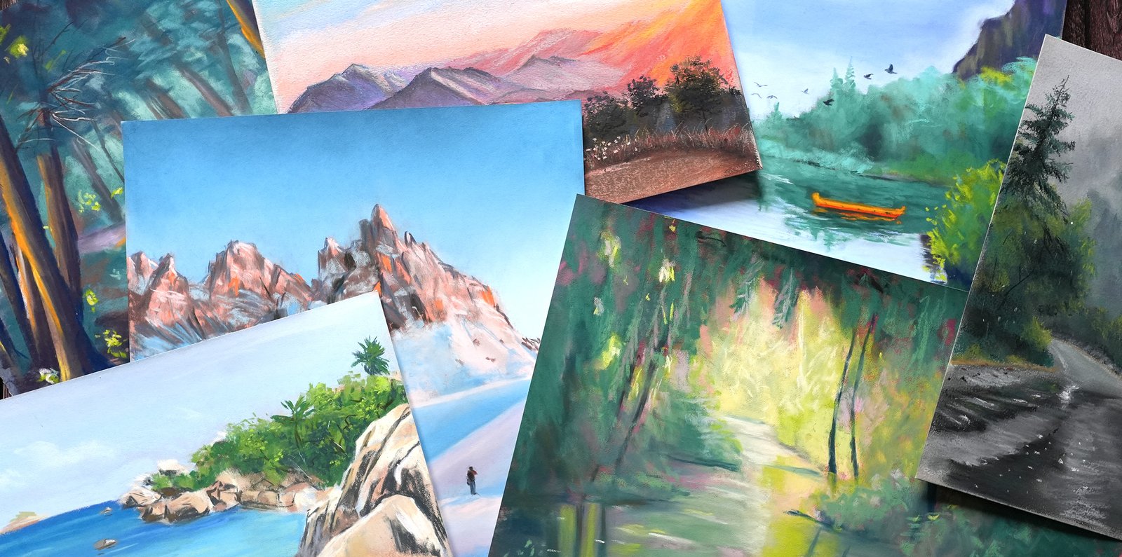 Apprendre les paysages au pastel sec